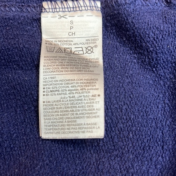 ⚓️ Old Navy - Navy Blue Pullover Sweatshirt in Size Small - Picture 4 of 4
